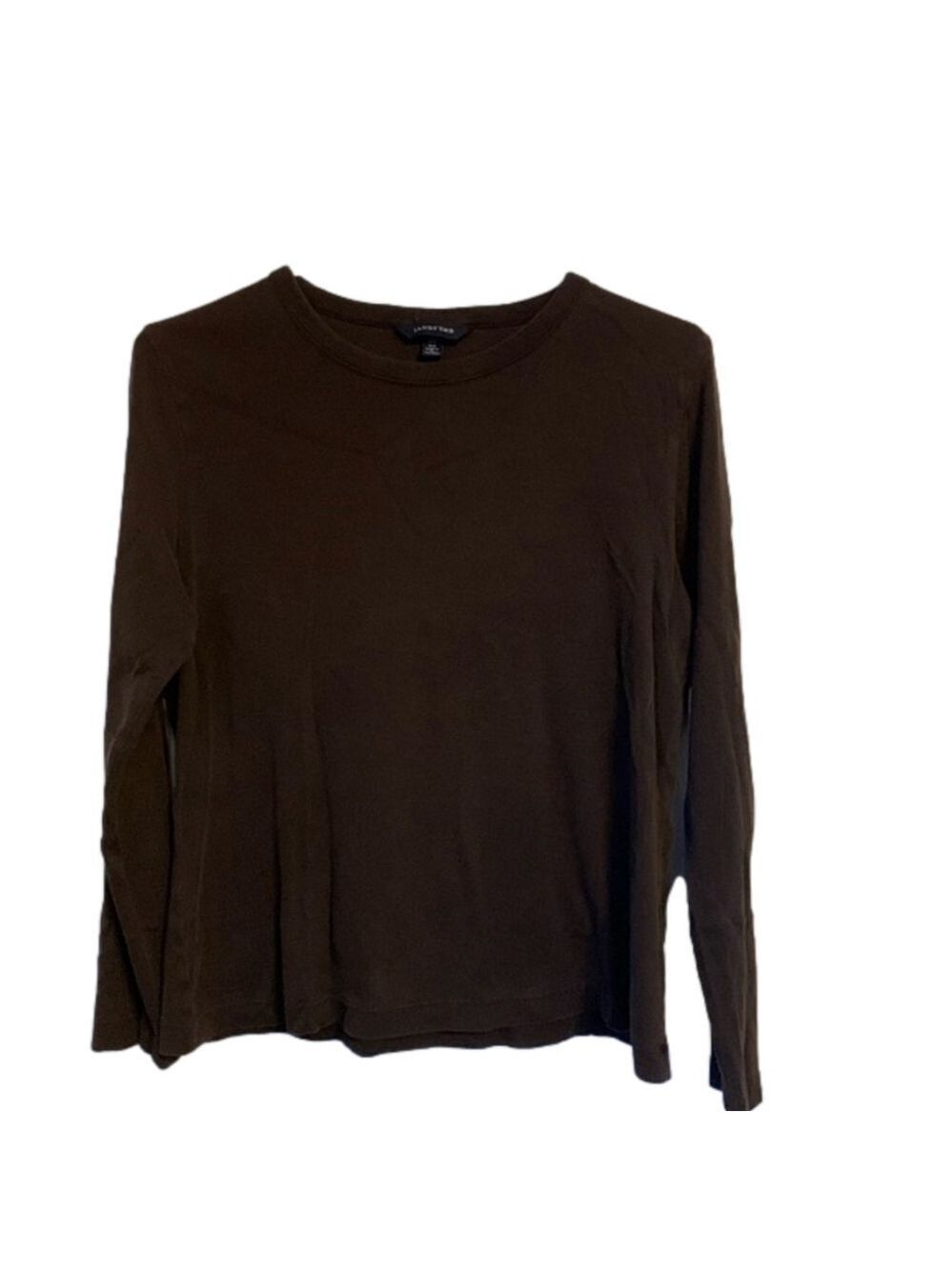 Lands’ end long sleeve tee shirt brown medium